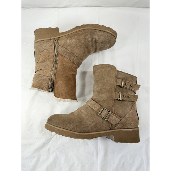 Bearpaw Lucy Women's Wedge Boots Hickory Size 8 - Picture 2 of 15